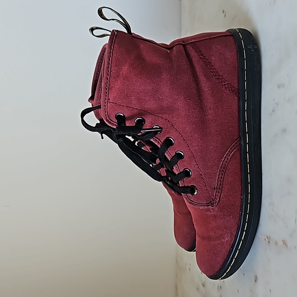 DR. MARTENS - Shoreditch canvas ankle combat boots
